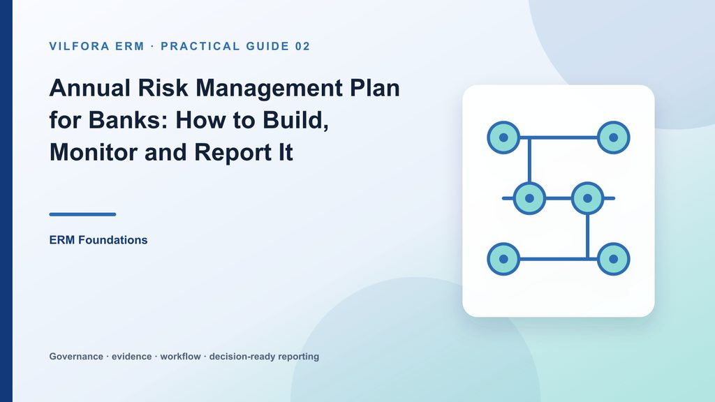 Annual enterprise risk management planning workflow in Vilfora ERM