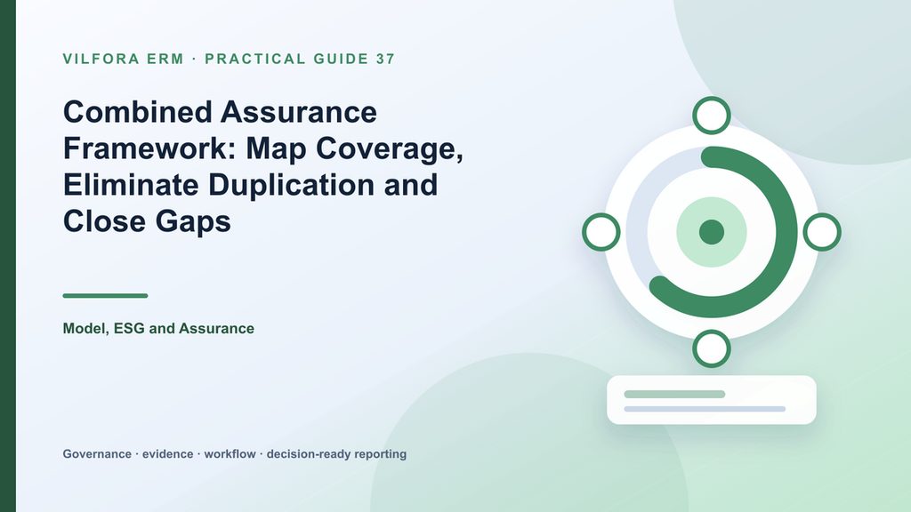 Internal audit and combined assurance coverage in Vilfora ERM